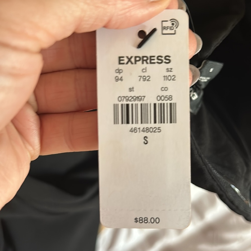 Express black wide leg jumpsuit - Picture 3 of 3